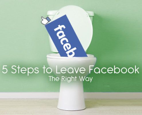 how to leave facebook the right way featured image